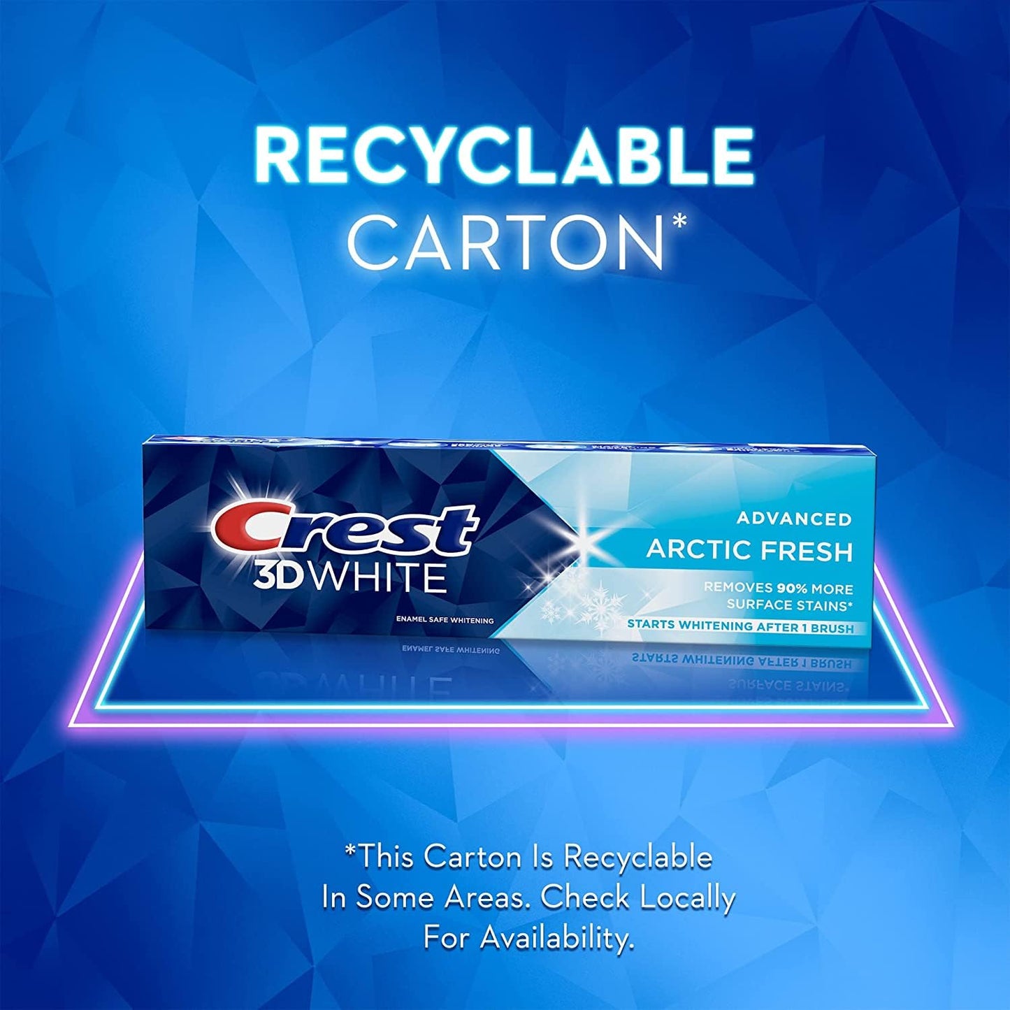 Crest 3D White Arctic Fresh Teeth Whitening Toothpaste, 3.8 oz (Pack of 3)