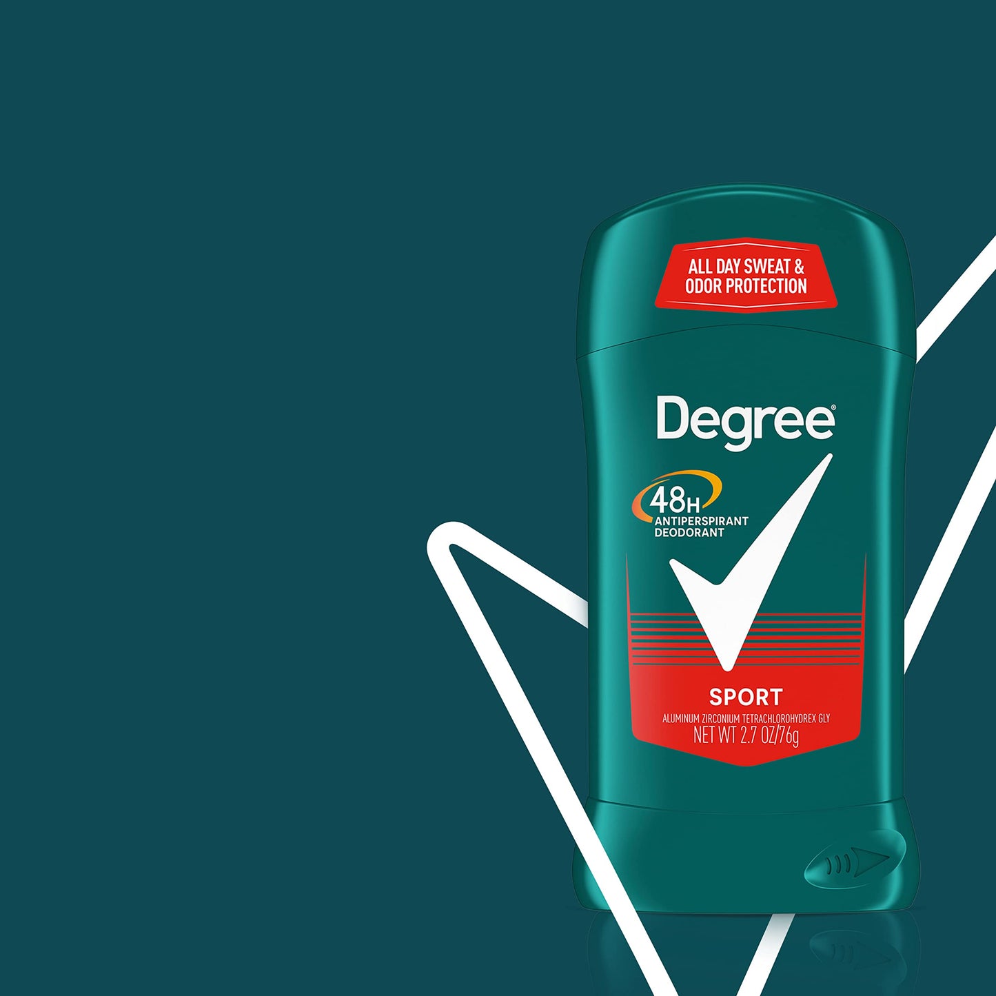 Degree Men Original Antiperspirant Deodorant for Men, Pack of 4, 48-Hour Sweat and Odor Protection, Sport 2.7 oz (Packing May Vary)