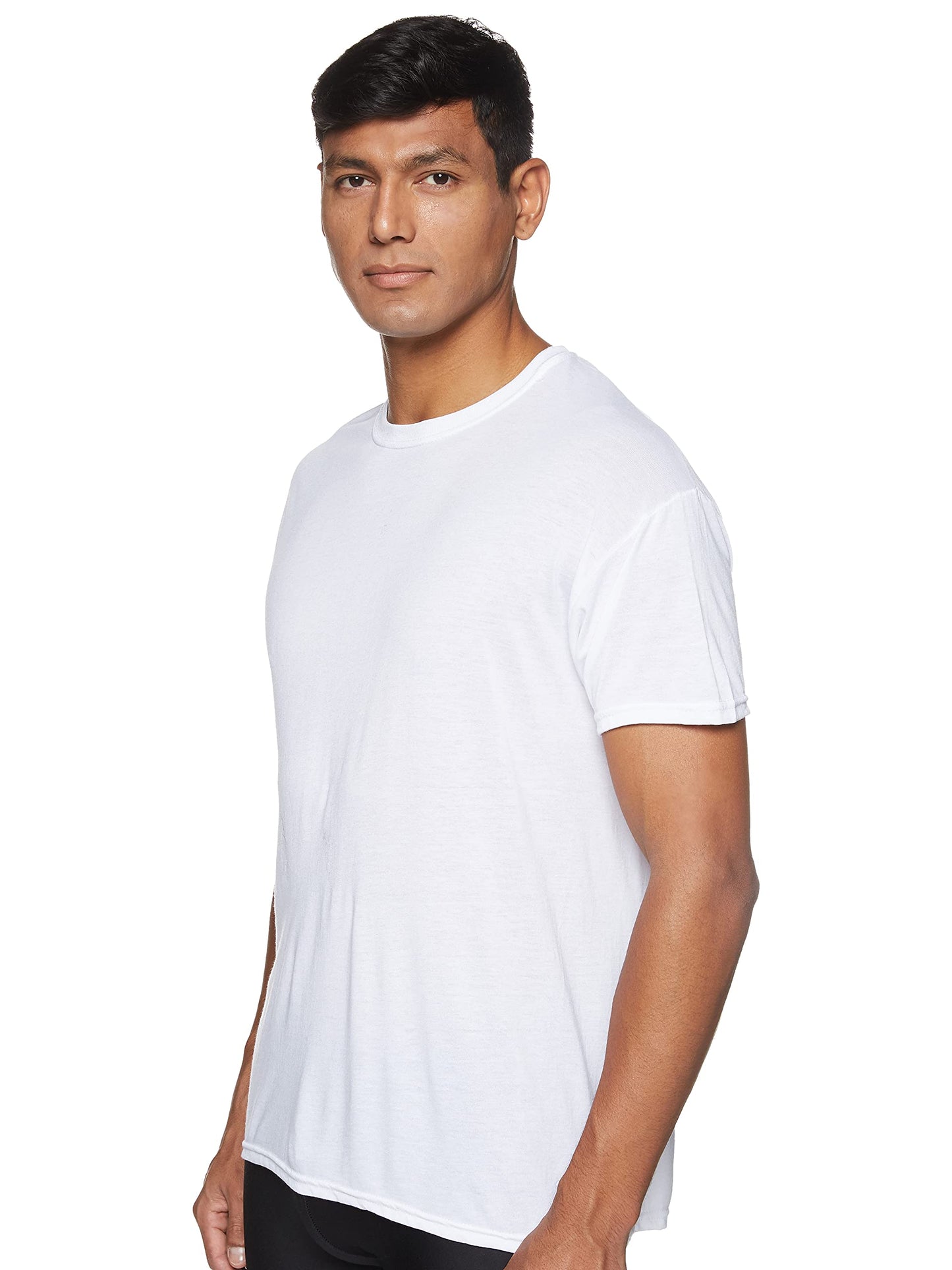 Hanes mens 5-pack Comfortblend Crewneck T-shirt With Freshiq Underwear, White, Medium US