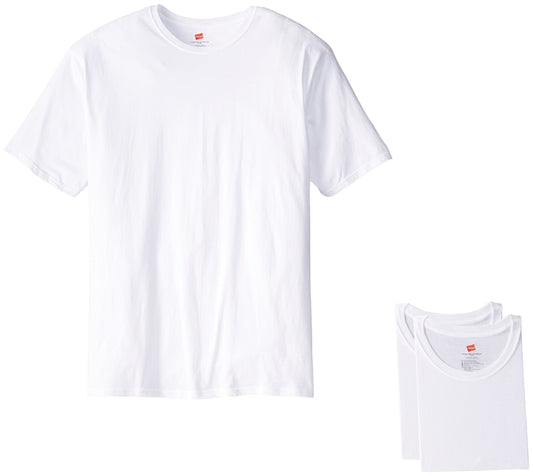 Hanes Men's Tall Man Crew T-Shirt (Pack of 3) (XXXXX-Large, White)