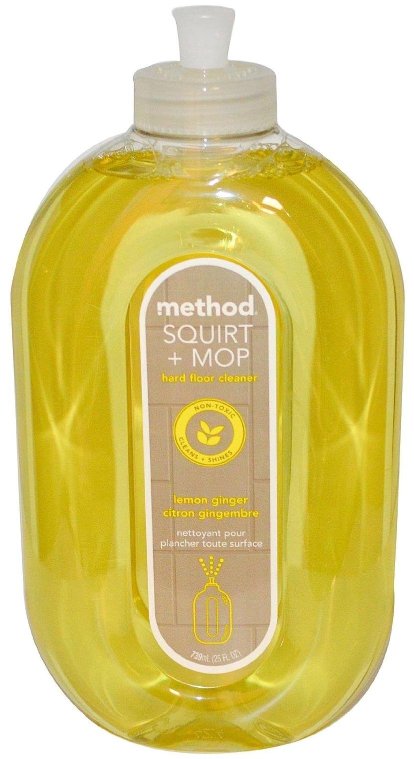 Method Squirt & Mop All Floor Cleaner, Lemon Ginger, 25oz, 6pk