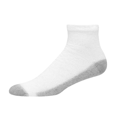 Hanes Big and Tall Ankle, 12-14-White, 6 Pairs