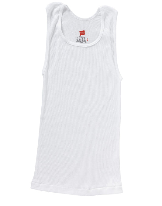 Hanes ComfortSoft Boys` A-Shirt White