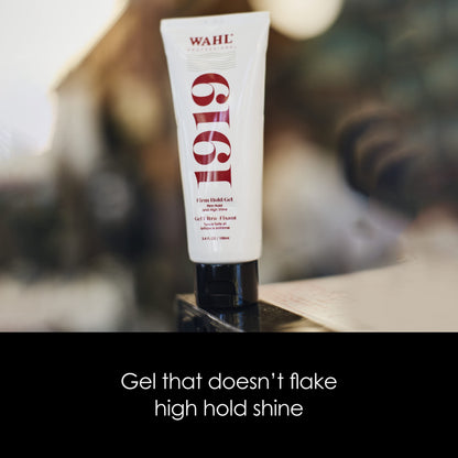 Wahl Professional - 1919 Firm Hold Hair Gel for Men and Women - Styling Hair Gel - Travel Size - 3.4 oz