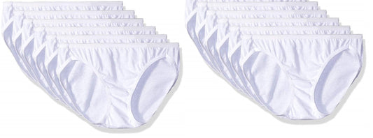 Hanes Women's Cotton Bikini Panty Multipack (5, White)