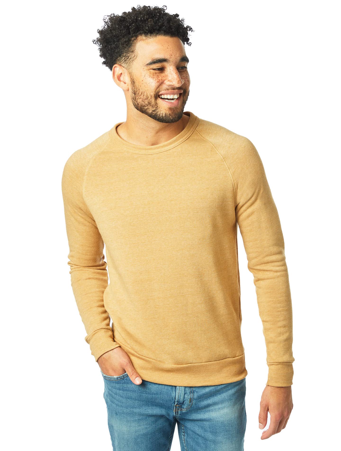 Alternative Men's Champ Fleece Sweatshirt, Eco True Black, X-Large