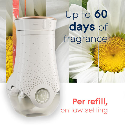 Glade PlugIns Refills Air Freshener, Scented and Essential Oils for Home and Bathroom, Joyful Citrus & Daisies, 1.34 Fl Oz, 2 Count