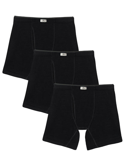 Fruit of the Loom Men's Crafted Comfort Stretch Boxer Briefs, Regular Leg-Covered Waistband-Assorted, X-Large
