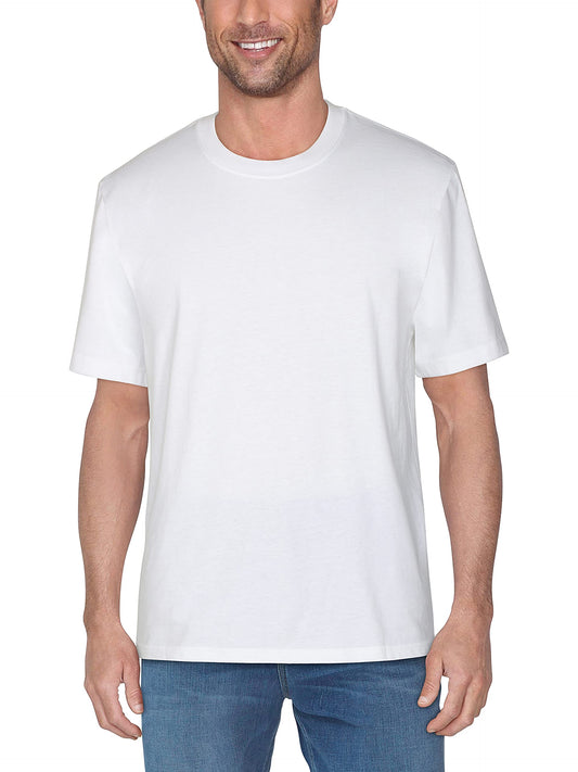 Fruit of the Loom Men's Crafted Comfort Tee, Classic, Sizes S-2X, Relaxed Fit-Cotton-White, XX-Large