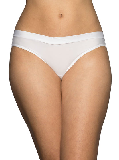 Vanity Fair Women's Beyond Comfort Bikini Panties, Silky Stretch-3 Pack-Black, 9