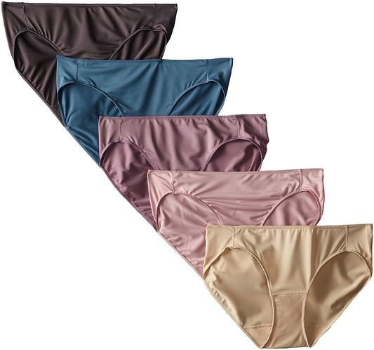 Hanes Women's Microfiber Bikini Panties, Assorted (Pack of 5) (8, Assorted)