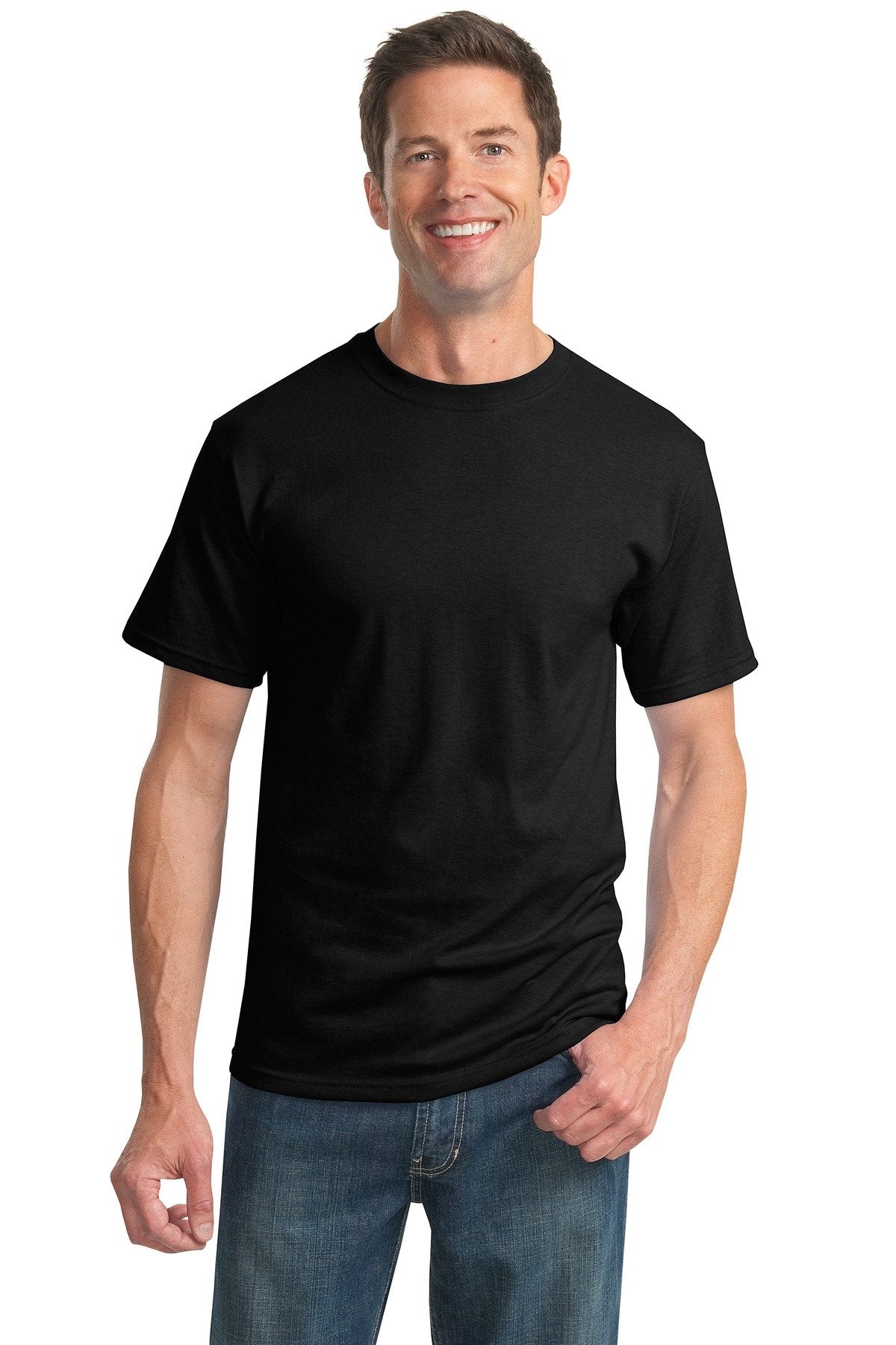 Jerzees Mens DRI-POWER Active Short Sleeve Crew T-Shirt, JZ29MR, 3X, Black