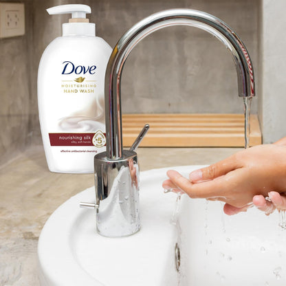 Dove Caring Hand Wash, Fine Silk, 250 Ml/8.45 Oz (Pack of 6)