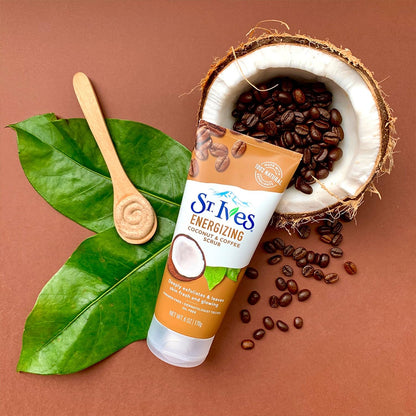 St. Ives Scrub Coconut & Coffee Energizing 6 Ounce (Pack of 2)