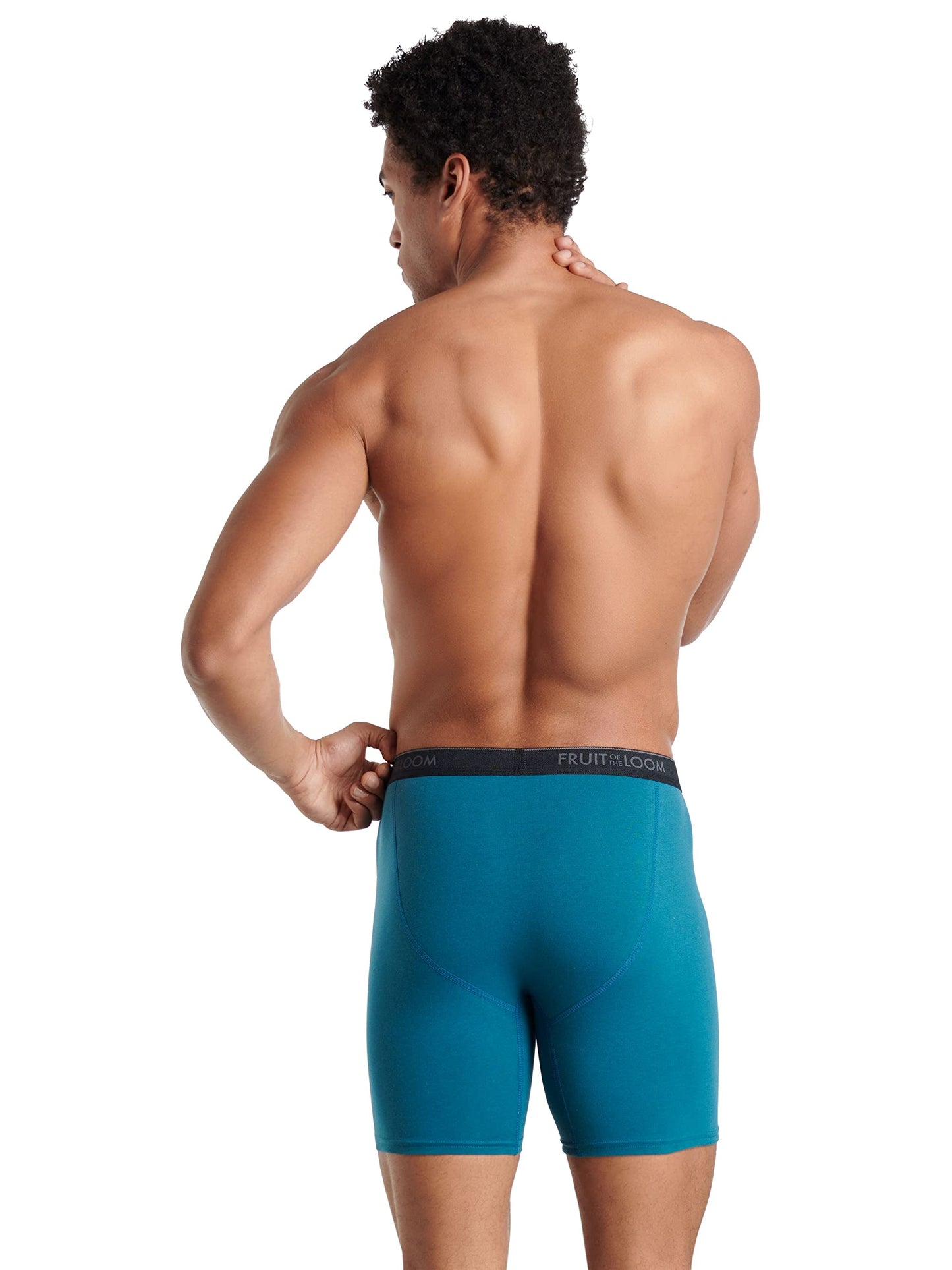 Fruit of the Loom Men's 360 Stretch Boxer Briefs (Quick Dry & Moisture Wicking), 7 Pack-Black, 3X-Large