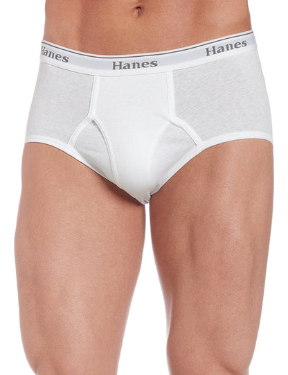 'Hanes Classic White Briefs 3-Pack Underwear (L White)