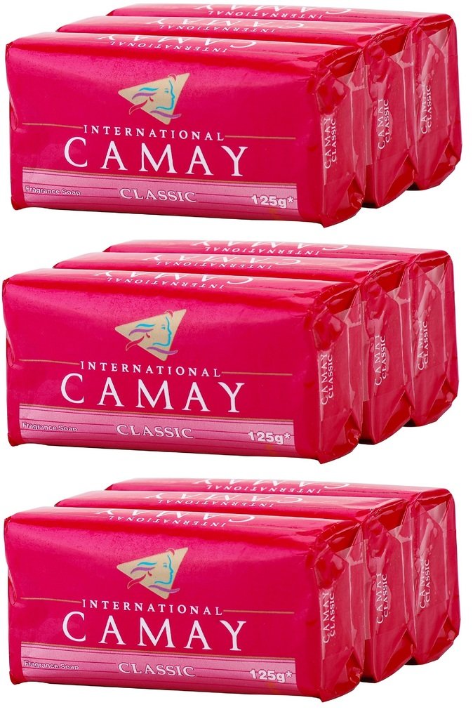 Camay Classic Softly Scented Bar Soap (Pack of 9) All-in-one exfoliating and moisturizing soap Leaves Skin Smooth & Radian! Great for Hands, Face & Body! (9 Bars, 4.4oz Each Bar)