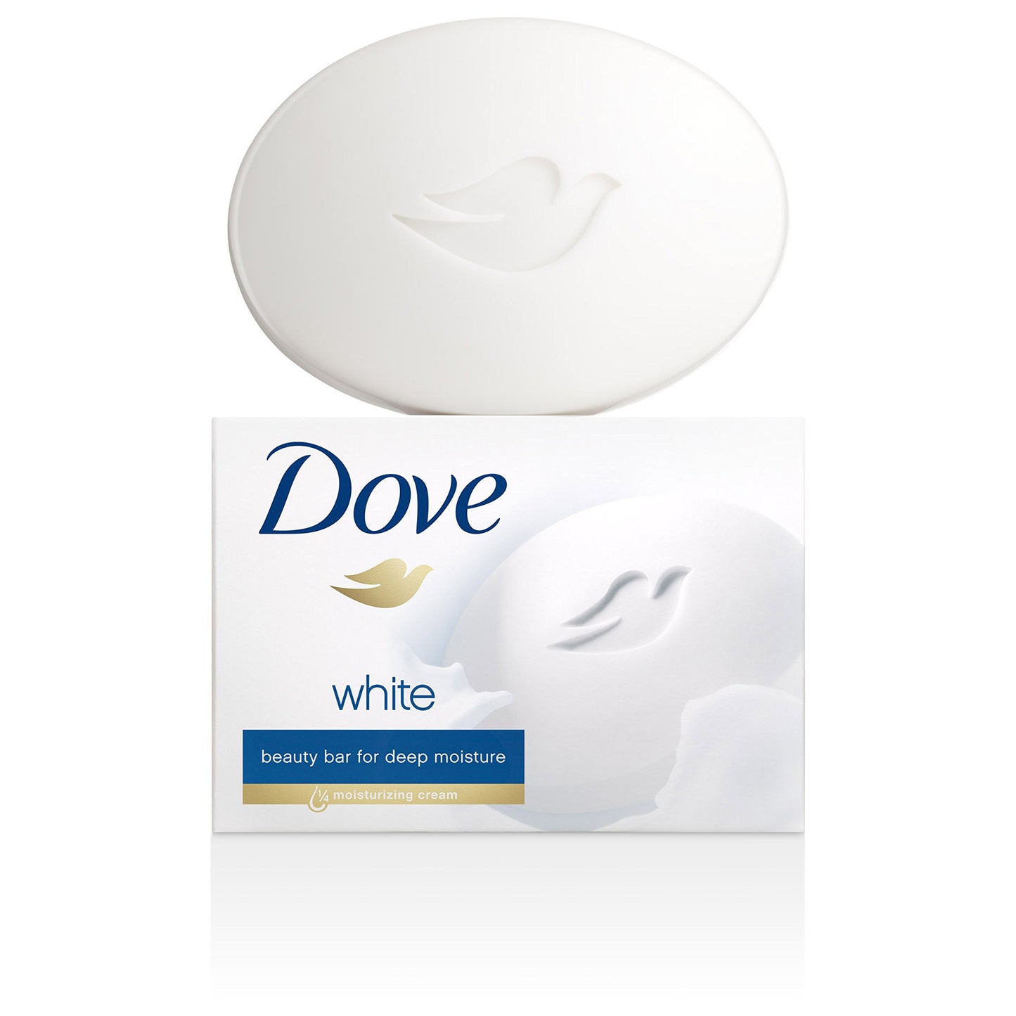 Dove Beauty Bar, White 4 oz, 8 Bar, Pack of 3