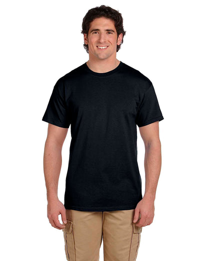 Fruit of the Loom Men's Crew Neck T-Shirt (Pack of 4), Black/Grey, Medium