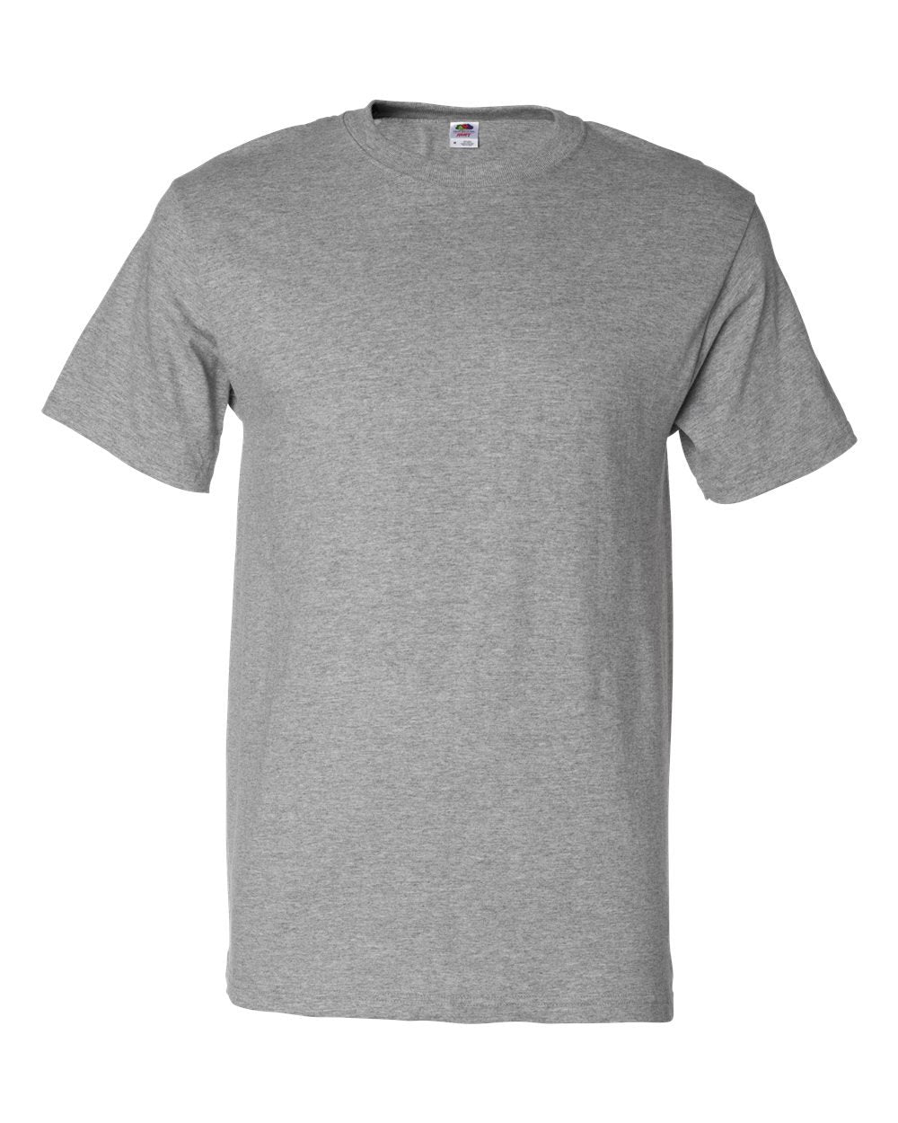 Fruit of the Loom Men's 5Pack Grey Cotton T-Shirts Undershirts Underwear, L