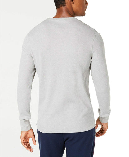 Tommy Hilfiger Thermal Long Sleeve Crew Neck Shirt Grey