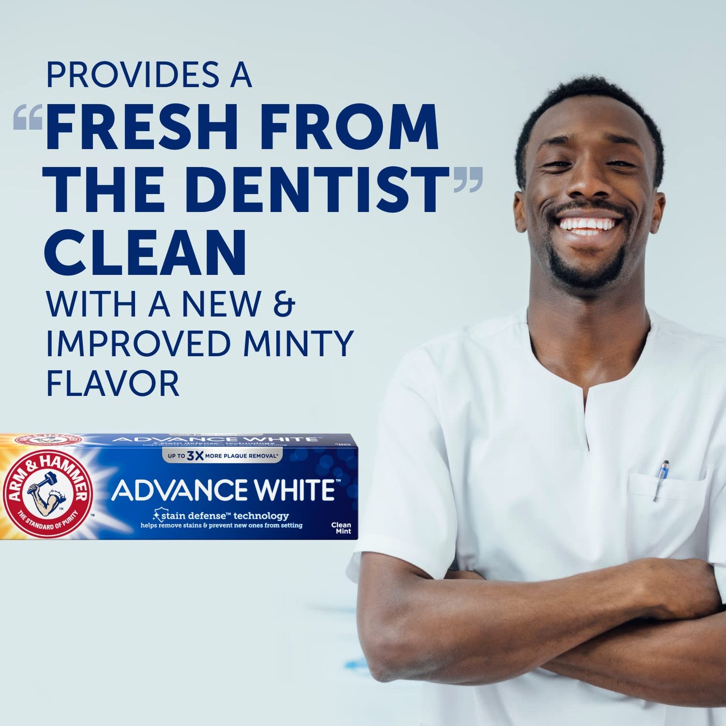 ARM & HAMMER Advance White Extreme Whitening Baking Soda and Peroxide Toothpaste, Fresh Mint, Twin Pack 6 oz (Pack of 4)