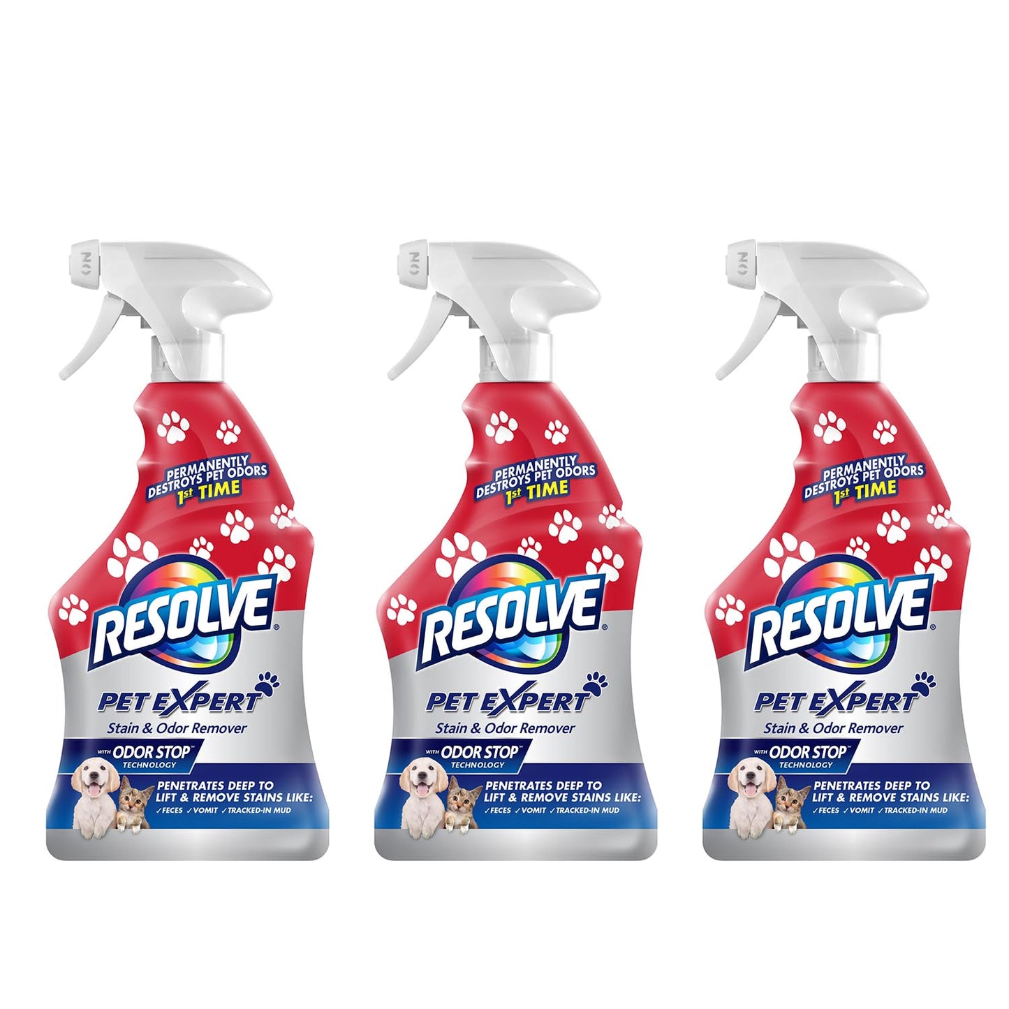 Resolve Pet Stain & Odor Carpet Cleaner, 22 oz (Pack of 3)