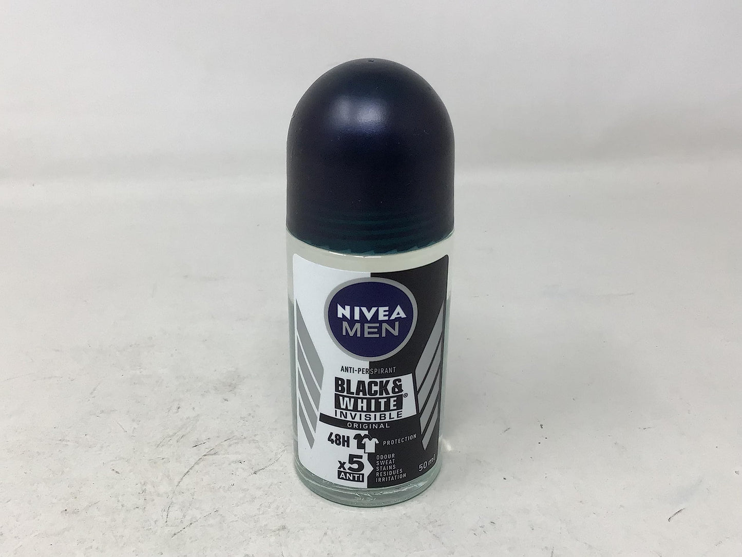 Nivea for Men Deodorant Roll On 1.69 Oz (Invisible B&W Power) Pack of 3