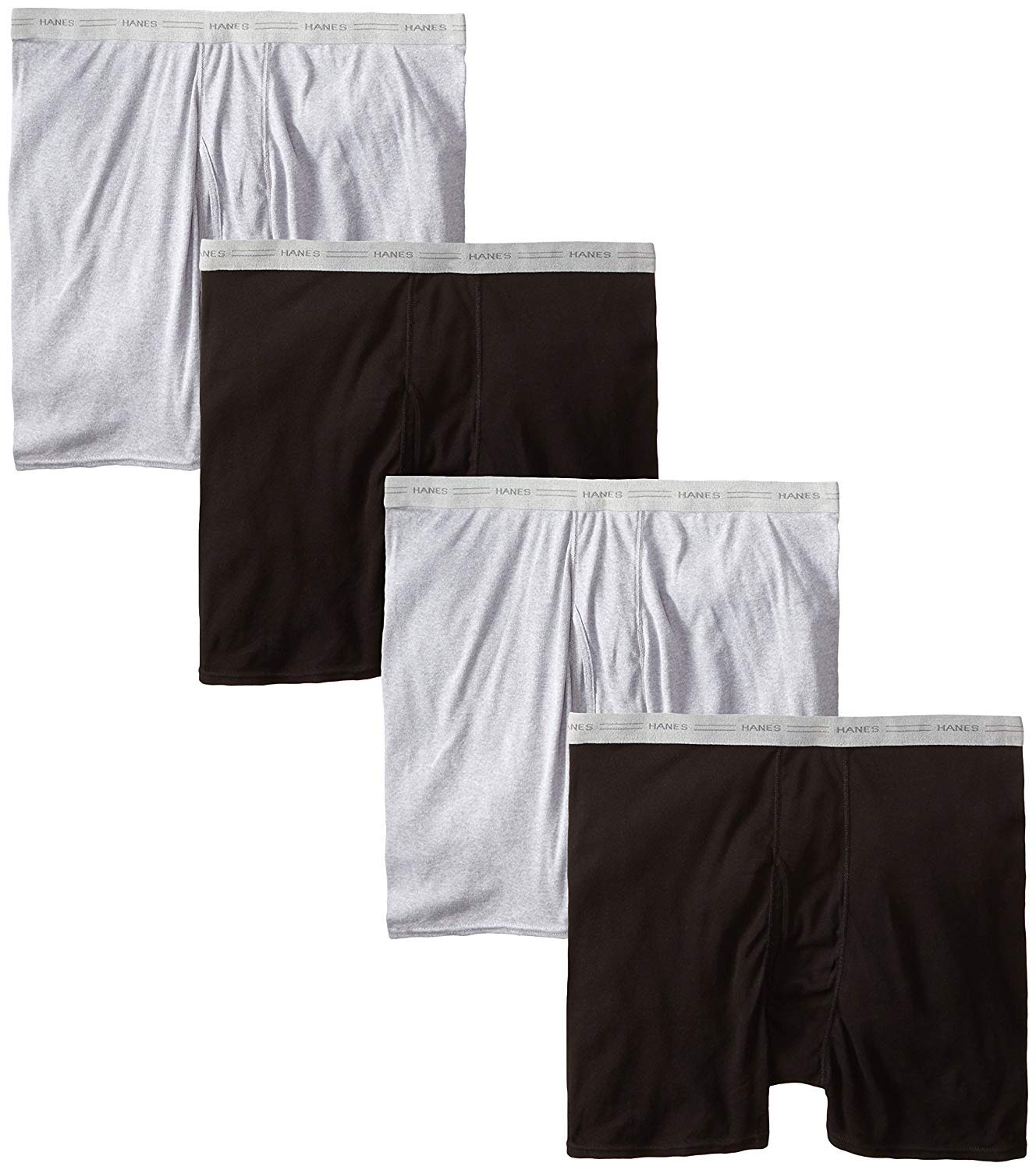 Hanes Boxer Briefs Value Pack (Pack of 4) Assorted Colors, Medium
