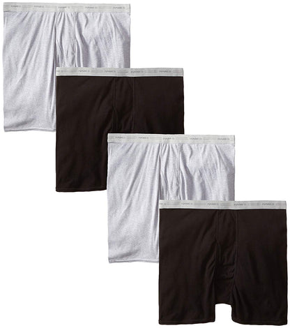 Hanes Boxer Briefs Value Pack (Pack of 4) Assorted Colors, Medium