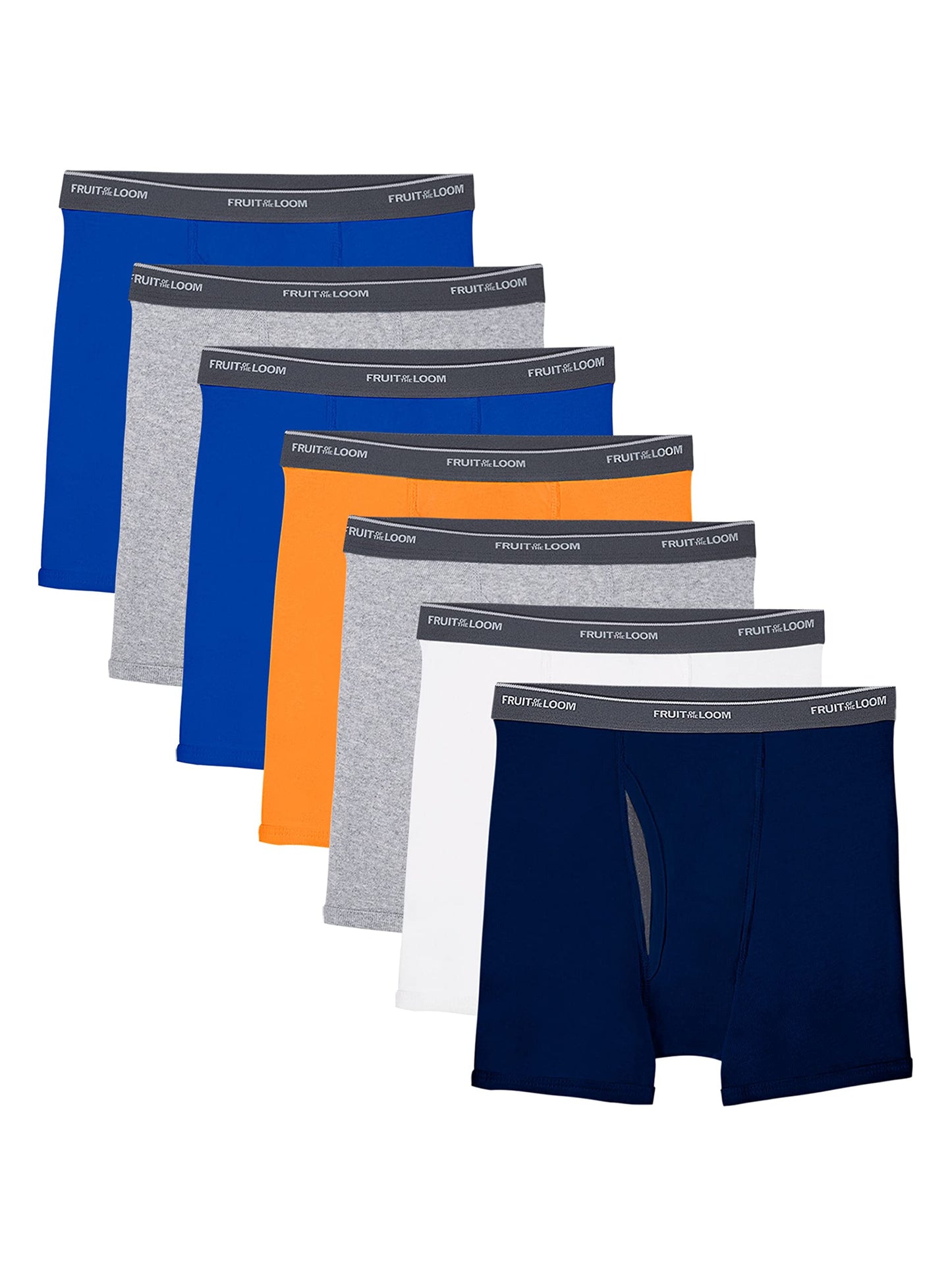 Fruit of the Loom Boys' Boxer Briefs with Coolzone Fly, 168 Pack-Assorted Colors, X-Large