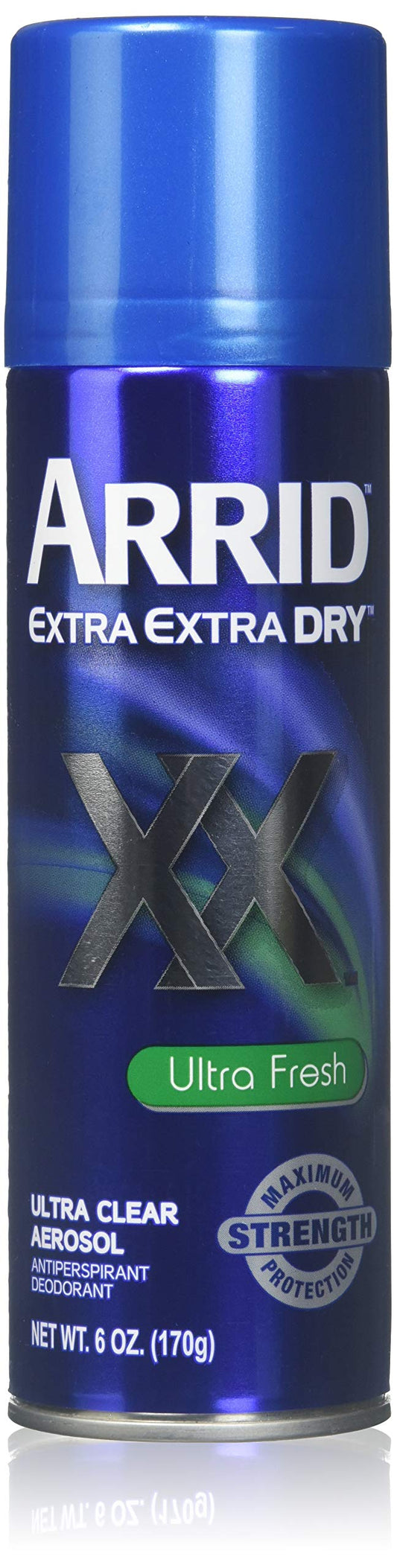 ARRID XX Ultra Clear Anti-Perspirant Deodorant Spray, Ultra Fresh 6 oz (Pack of 4)