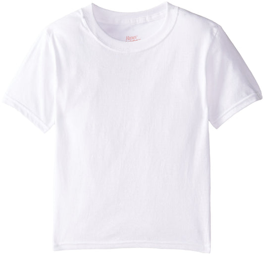 Hanes Big Boys' Crew (Pack Of 3) (White, Large (30"-34" Chest))