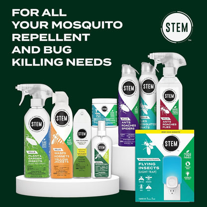 Stem Mosquito Repellent Spray, 4 fl oz, Pack of 6, with Botanical Extracts, PEST-027247