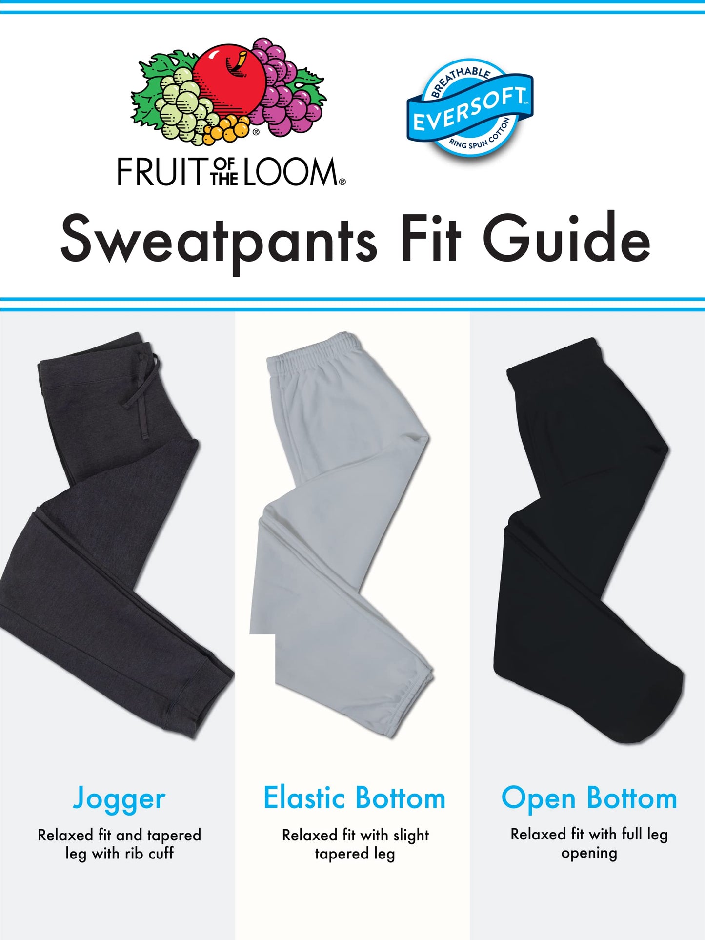 Fruit of the Loom Men's Eversoft Fleece Elastic Bottom Sweatpants with Pockets, Relaxed Fit, Moisture Wicking, Breathable, 12 Pack-Grey Heather, 4X-Large