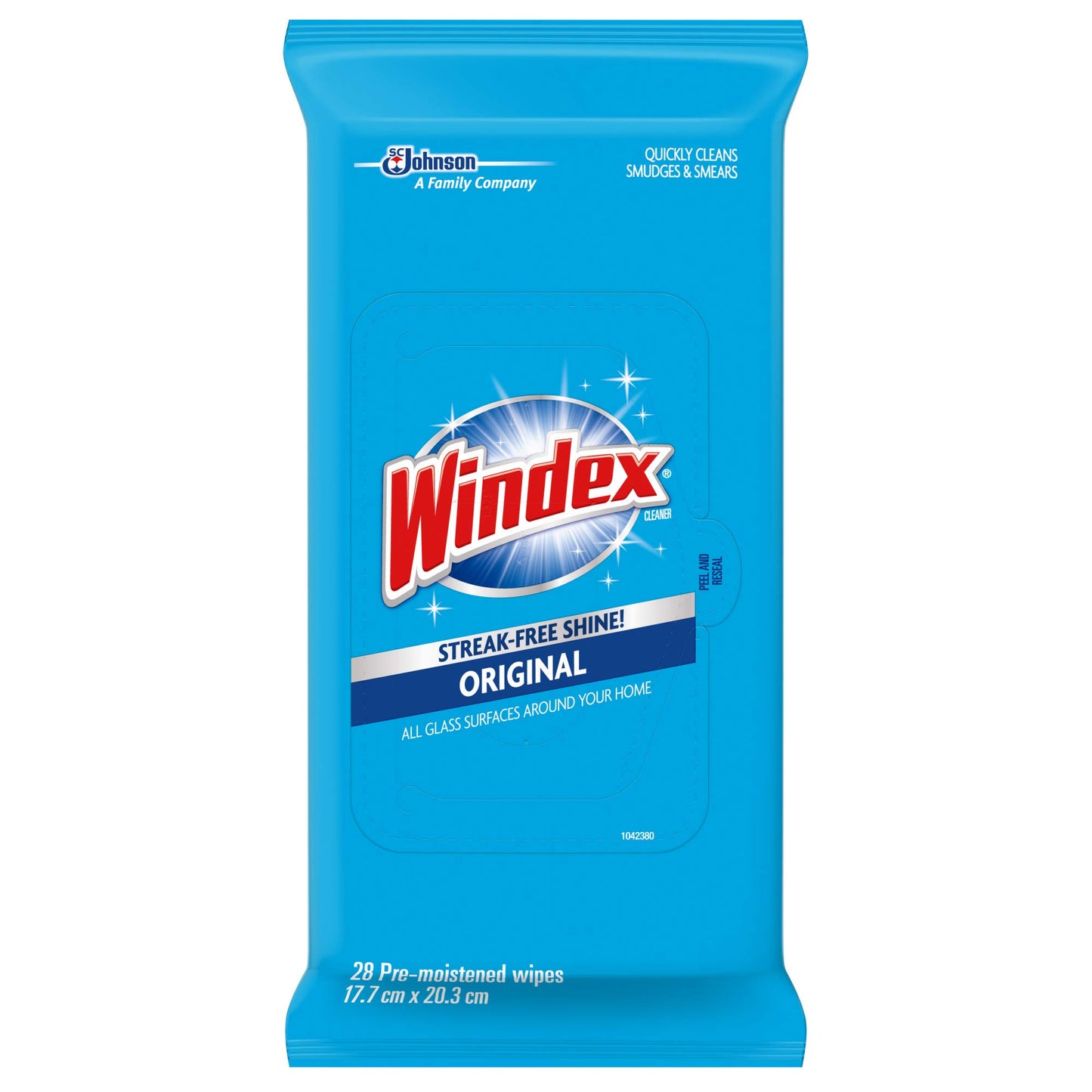 Windex Glass and Multi-Surface Cleaning Wipes, 28 Count - Pack of 6 (168 Total Wipes)
