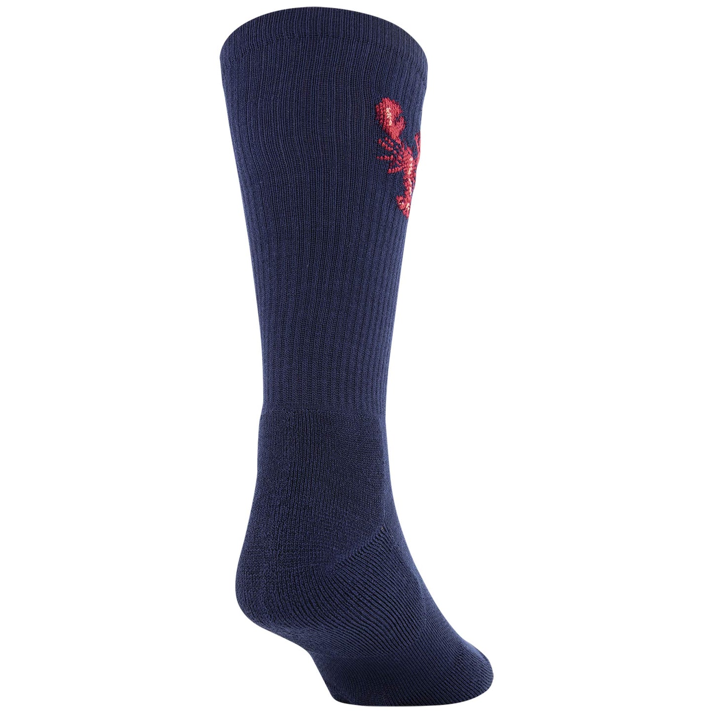 GOLDTOE Men's Casual Crew Socks Recycled, Multipairs, Peacoat Lobster/Mazarine Blue (2-Pairs), Large