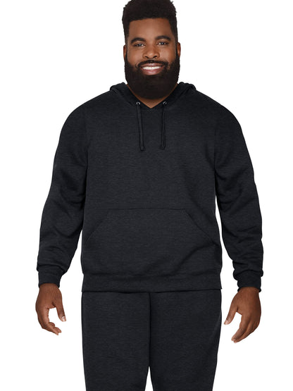 Fruit of the Loom Men's Tall Fleece Sweatshirts & Hoodies, Black Pullover, 3X-Large Big