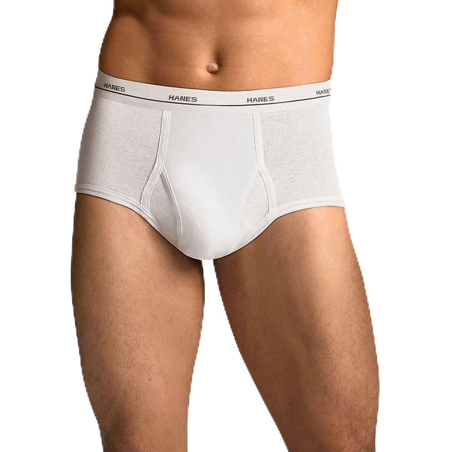 Hanes Men's 4 Pack Comfort Blend Dyed Brief (White, X-Large)
