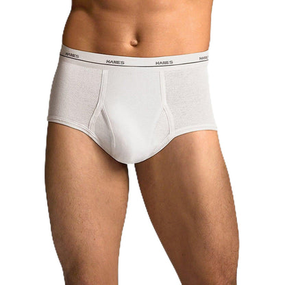 Hanes Men's 4 Pack Comfort Blend Dyed Brief (White, X-Large)