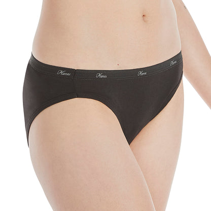 Hanes Women's Cotton Bikini Underwear, Available in Multiple Pack Sizes, 10 Pack-Assorted 2, 8