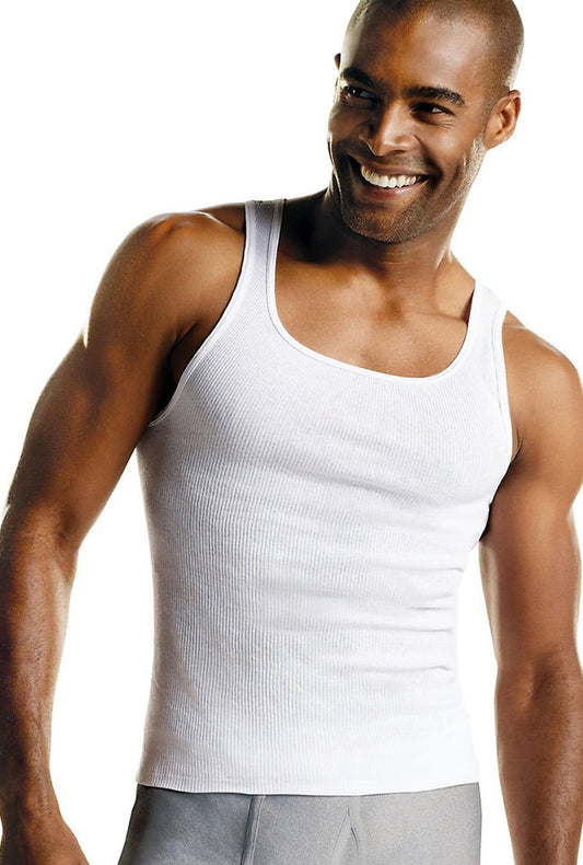 Hanes Men's TAGLESS® ComfortSoft® A-Shirt 7-Pack (Includes 1 Free Bonus A-Shirt)