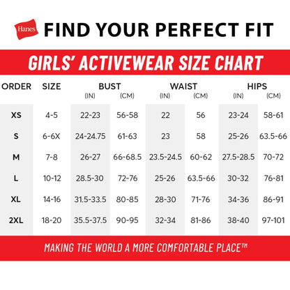 Hanes girls Jersey (Pack of 3) Shorts, Ebony, X-Small US