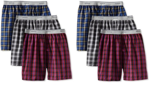 Fruit of the Loom Boys 5-Pack Assorted Woven Boxers - Style 5PB550 (X-Large)