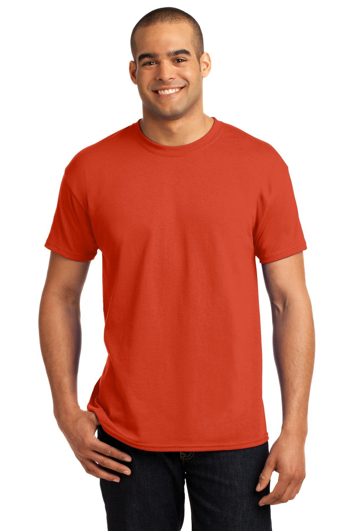 Hanes Adult ComfortBlend EcoSmart T-Shirt, Orange, XX-Large, (Pack of 3)
