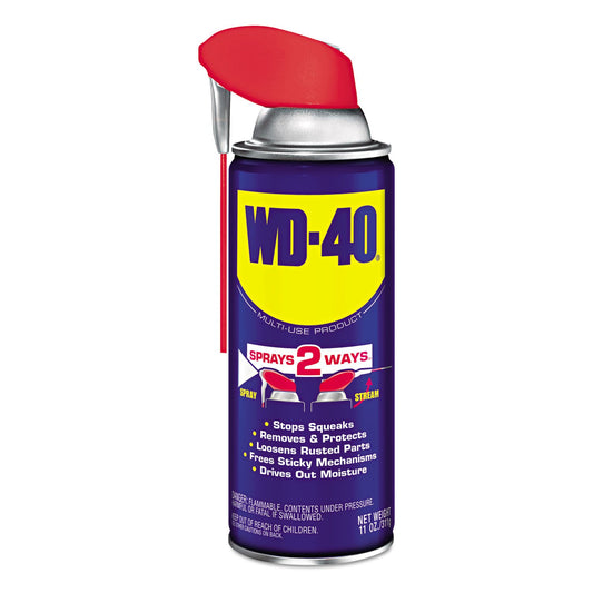WD-40 Original Formula, Multi-Use Product with Smart Straw Sprays 2 Ways, 11 OZ [12-Pack]