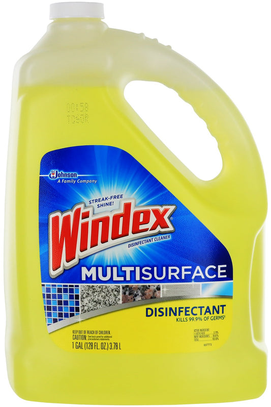 Windex Disinfectant Multisurface All-Purpose Cleaner Refill 1 Gallon- Citrus Scent