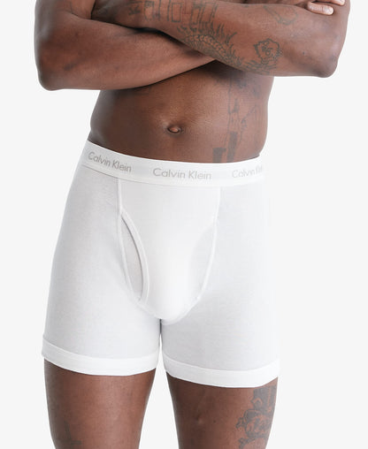 Calvin Klein Men's Cotton Classics 7-pack Boxer Brief, 7 White, X-Large