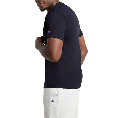 Champion mens Classic T-shirt, Classic Script T Shirt, Navy-y06794, Medium US