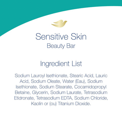 Dove Bar Soap for Sensitive Skin 3.15 oz (Pack of 4)